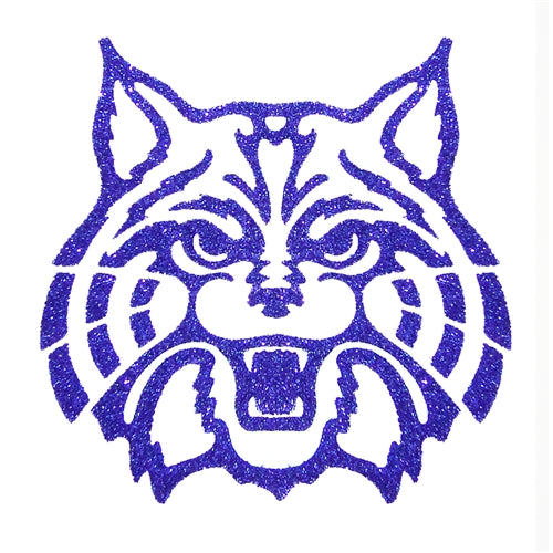 U of A Temporary Tattoo - Glitter Blue Wildcat