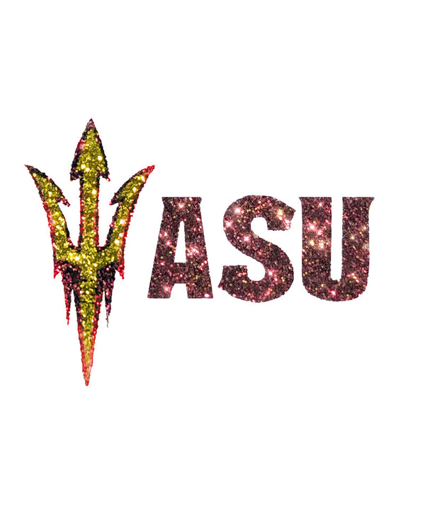 Arizona State Sun Devils ASU Pitchfork Glitter Tattoo 4-pack