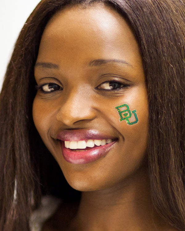 Baylor Bears BU Glitter Tattoo 4-pack