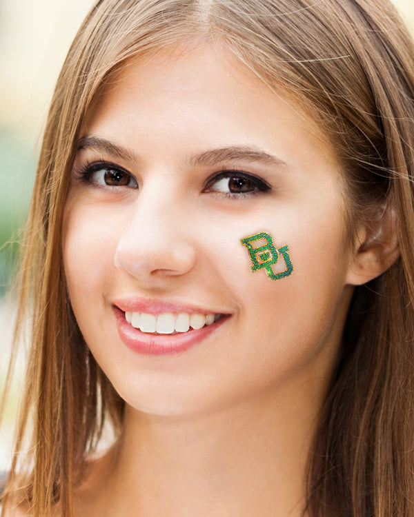 Baylor Bears BU Glitter Tattoo 4-pack
