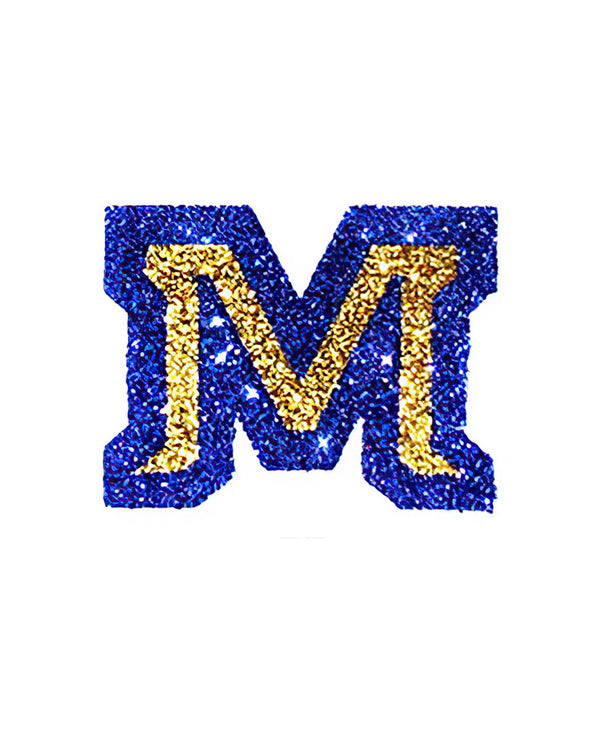 Montana State Bobcats M Glitter Tattoo 4-pack
