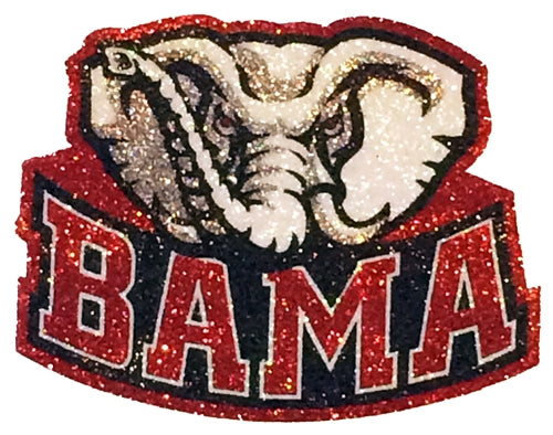 University of Alabama BAMA Glitter Body Sticker Tattoo