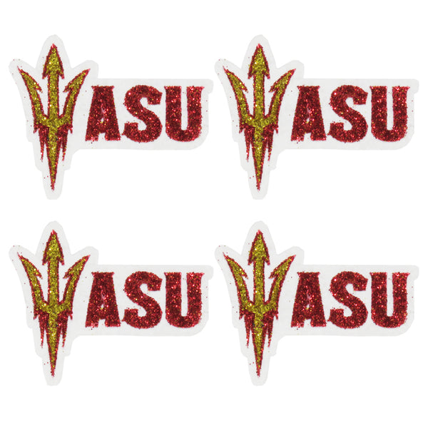 Arizona State Sun Devils ASU Pitchfork Glitter Tattoo 4-pack - LaDivaSport