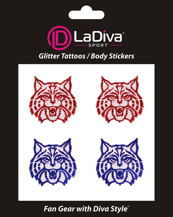 Arizona Wildcats Glitter Tattoo 4-pack